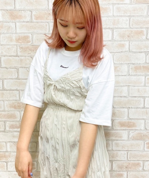 apres jour（アプレジュール）の「クリンクルキャミワンピ×Ｔシャツセット【ZOZOTOWN限定アイテム】（ワンピース・レディース・ミント/アイボリー/その他/モカ・フリー）」の6枚目の写真