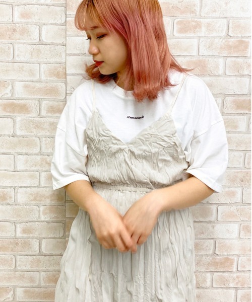 apres jour（アプレジュール）の「クリンクルキャミワンピ×Ｔシャツセット【ZOZOTOWN限定アイテム】（ワンピース・レディース・ミント/アイボリー/その他/モカ・フリー）」の7枚目の写真