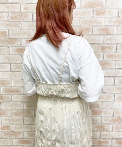 apres jour（アプレジュール）の「クリンクルキャミワンピ×Ｔシャツセット【ZOZOTOWN限定アイテム】（ワンピース・レディース・ミント/アイボリー/その他/モカ・フリー）」の8枚目の写真