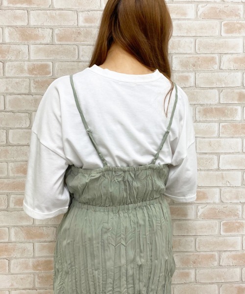 apres jour（アプレジュール）の「クリンクルキャミワンピ×Ｔシャツセット【ZOZOTOWN限定アイテム】（ワンピース・レディース・ミント/アイボリー/その他/モカ・フリー）」の18枚目の写真