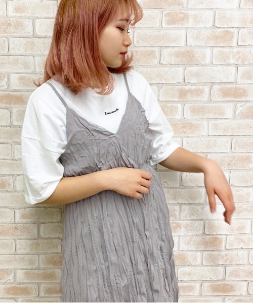 apres jour（アプレジュール）の「クリンクルキャミワンピ×Ｔシャツセット【ZOZOTOWN限定アイテム】（ワンピース・レディース・ミント/アイボリー/その他/モカ・フリー）」の21枚目の写真