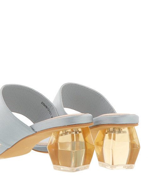 RANDA（ランダ）の「変形ヒールミュールサンダル（サンダル・レディース・ブラック/ゴールド/ピンク/ブルー/アイボリー・M/L/LL/S）」の7枚目の写真