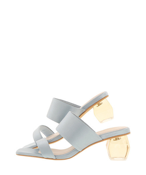 RANDA（ランダ）の「変形ヒールミュールサンダル（サンダル・レディース・ブラック/ゴールド/ピンク/ブルー/アイボリー・M/L/LL/S）」の9枚目の写真