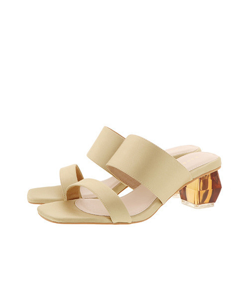 RANDA（ランダ）の「変形ヒールミュールサンダル（サンダル・レディース・ブラック/ゴールド/ピンク/ブルー/アイボリー・M/L/LL/S）」の14枚目の写真