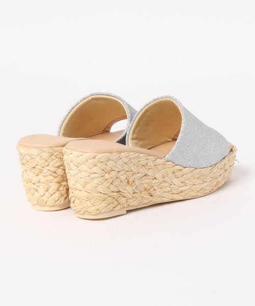 archives（アルシーヴ）の「ラフィアミュールサンダル（サンダル・レディース・シルバー/ゴールド/モカ・MEDIUM/LARGE）」の5枚目の写真