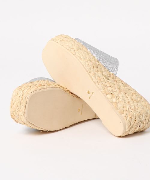 archives（アルシーヴ）の「ラフィアミュールサンダル（サンダル・レディース・シルバー/ゴールド/モカ・MEDIUM/LARGE）」の4枚目の写真