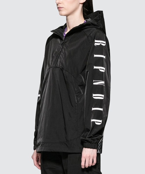 RIPNDIP（リップンディップ）の「RIPNDIP(リップンディップ) Nerm IRL リムーバブル アノラックフードジャケット（ナイロンジャケット・メンズ・ブラック・M/L）」の4枚目の写真