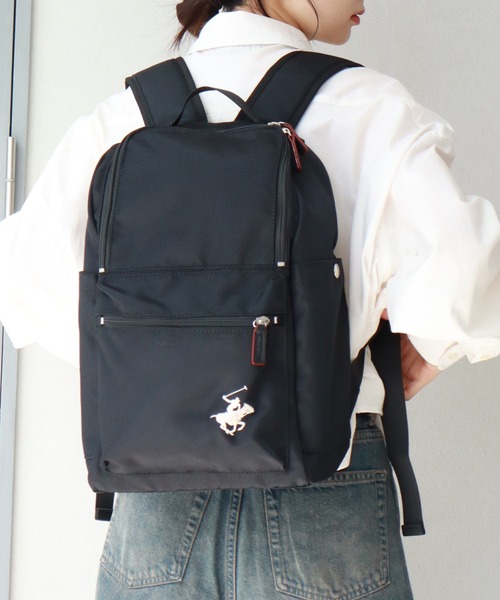 BEVERLY HILLS POLO CLUB(ビバリーヒルズポロクラブ)の「【BEVERLY HILLS POLO CLUB/ビバリーヒルズポロクラブ】ポニー刺繍リュック/バックパック(バックパック/リュック・レディース・ブラック/ネイビー・FREE)」の7枚目の写真