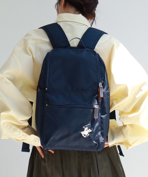 BEVERLY HILLS POLO CLUB(ビバリーヒルズポロクラブ)の「【BEVERLY HILLS POLO CLUB/ビバリーヒルズポロクラブ】ポニー刺繍リュック/バックパック(バックパック/リュック・レディース・ブラック/ネイビー・FREE)」の12枚目の写真