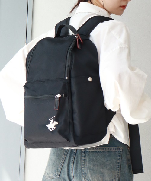 BEVERLY HILLS POLO CLUB(ビバリーヒルズポロクラブ)の「【BEVERLY HILLS POLO CLUB/ビバリーヒルズポロクラブ】ポニー刺繍リュック/バックパック(バックパック/リュック・レディース・ブラック/ネイビー・FREE)」の11枚目の写真