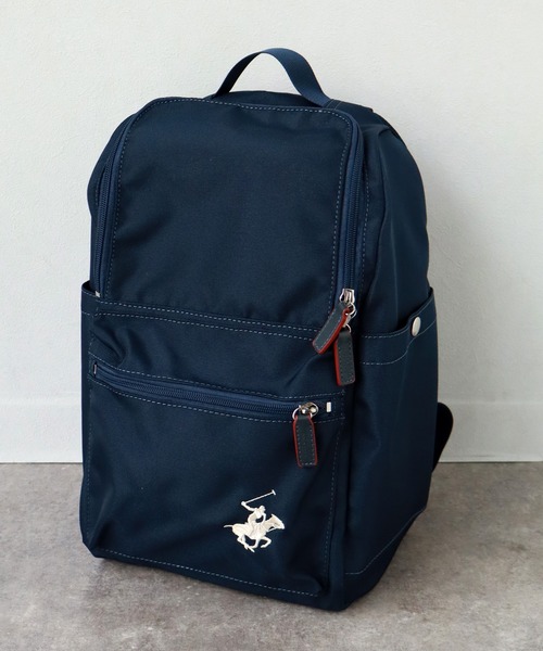 BEVERLY HILLS POLO CLUB(ビバリーヒルズポロクラブ)の「【BEVERLY HILLS POLO CLUB/ビバリーヒルズポロクラブ】ポニー刺繍リュック/バックパック(バックパック/リュック・レディース・ブラック/ネイビー・FREE)」の6枚目の写真