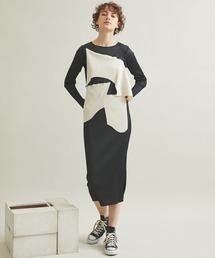 kotohayokozawa | 【kotohayokozawa(コトハヨコザワ)】ロングスリーブクルーネックワンピース　TDKT-PD05(ワンピース)