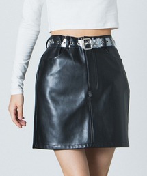 WEGO | WEGO/【セットアップ対応商品】フェイクレザースカート(スカート)
