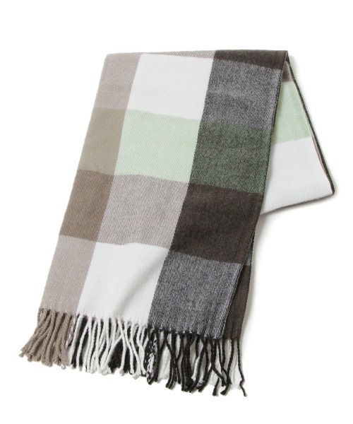 PAGEBOY（ページボーイ）の「チェックBIGストール(ボリュームマフラー)（マフラー・レディース・ホワイト系その他/ブラック系その他/ベージュ系その他・FREE）」の17枚目の写真