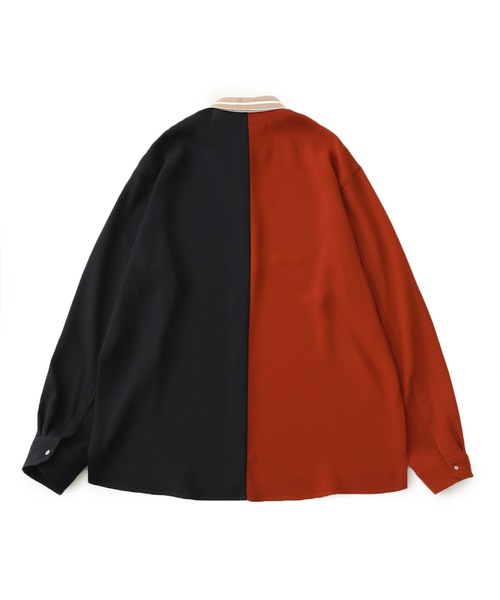 CULLNI（クルニ）の「【CULLNI】EX.CLERIC BICOLOR SH/20-AW-047（シャツ/ブラウス・メンズ・ブラック/ネイビー・1/2）」の7枚目の写真