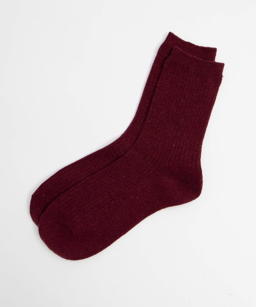 WEGO(ウィゴー)の「WEGO/ウールMIXソックス(ソックス/靴下・レディース・ホワイト/ブラック/ベージュ/グレー/サックスブルー/グリーン/ライトブラウン/マスタード/ワイン・FREE)」の9枚目の写真