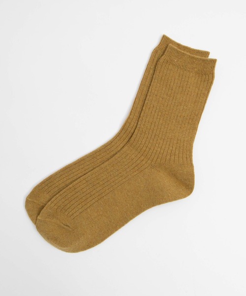 WEGO(ウィゴー)の「WEGO/ウールMIXソックス(ソックス/靴下・レディース・ホワイト/ブラック/ベージュ/グレー/サックスブルー/グリーン/ライトブラウン/マスタード/ワイン・FREE)」の8枚目の写真