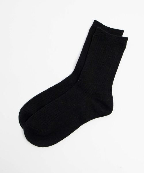 WEGO(ウィゴー)の「WEGO/ウールMIXソックス(ソックス/靴下・レディース・ホワイト/ブラック/ベージュ/グレー/サックスブルー/グリーン/ライトブラウン/マスタード/ワイン・FREE)」の2枚目の写真