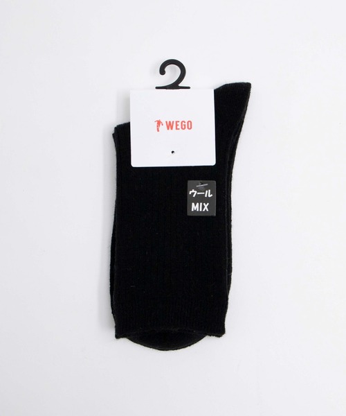 WEGO(ウィゴー)の「WEGO/ウールMIXソックス(ソックス/靴下・レディース・ホワイト/ブラック/ベージュ/グレー/サックスブルー/グリーン/ライトブラウン/マスタード/ワイン・FREE)」の11枚目の写真