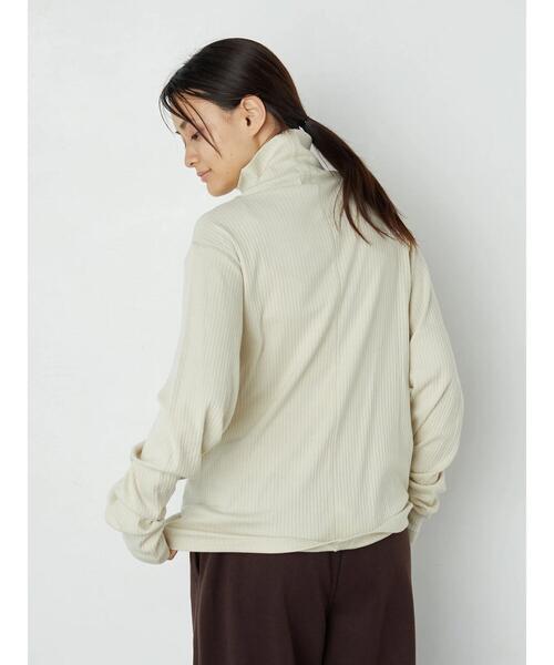 AMERICAN HOLIC（アメリカンホリック）の「リブカットタートルプルオーバー　＊（Tシャツ/カットソー・レディース・ブラック/ブラウン/オフホワイト/アイボリー・M/L）」の17枚目の写真