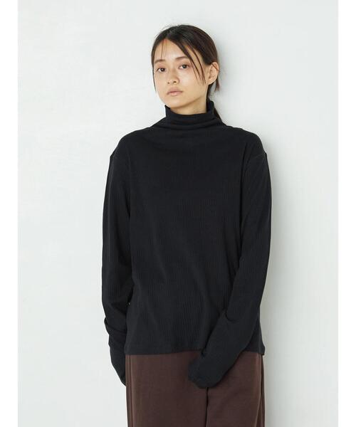 AMERICAN HOLIC（アメリカンホリック）の「リブカットタートルプルオーバー　＊（Tシャツ/カットソー・レディース・ブラック/ブラウン/オフホワイト/アイボリー・M/L）」の19枚目の写真