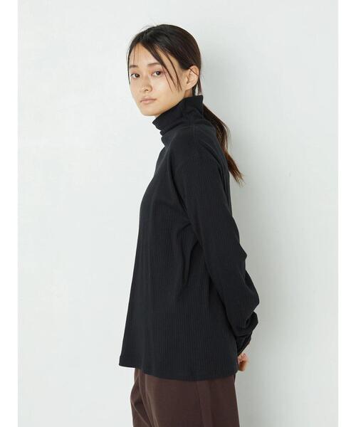 AMERICAN HOLIC（アメリカンホリック）の「リブカットタートルプルオーバー　＊（Tシャツ/カットソー・レディース・ブラック/ブラウン/オフホワイト/アイボリー・M/L）」の20枚目の写真