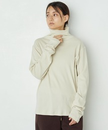 AMERICAN HOLIC | リブカットタートルプルオーバー　＊(Tシャツ/カットソー)