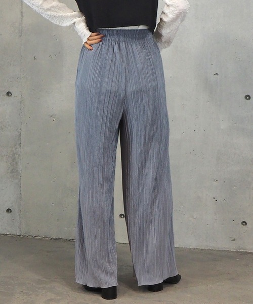 tiptop（ティップトップ）の「2021SS サテンミニプリーツワイドパンツ（その他パンツ・レディース・ブラック/モカ/グレイッシュベージュ/ブルー・FREE）」の18枚目の写真