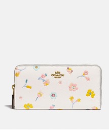 【新品】COACH アコーディオン ジップ ウォレット・フローラル プリント アコーディオン ジップ ウォレット・フローラル プリント