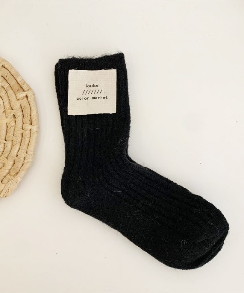 「kakko」(カッコ)の「レディース ウール混ソックス靴下(ソックス/靴下・レディース・A/B/C/D/E/F/G/H/I/J/K/L・ONE SIZE)」の2枚目の写真