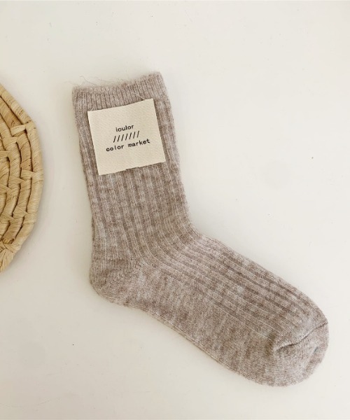 「kakko」(カッコ)の「レディース ウール混ソックス靴下(ソックス/靴下・レディース・A/B/C/D/E/F/G/H/I/J/K/L・ONE SIZE)」の8枚目の写真
