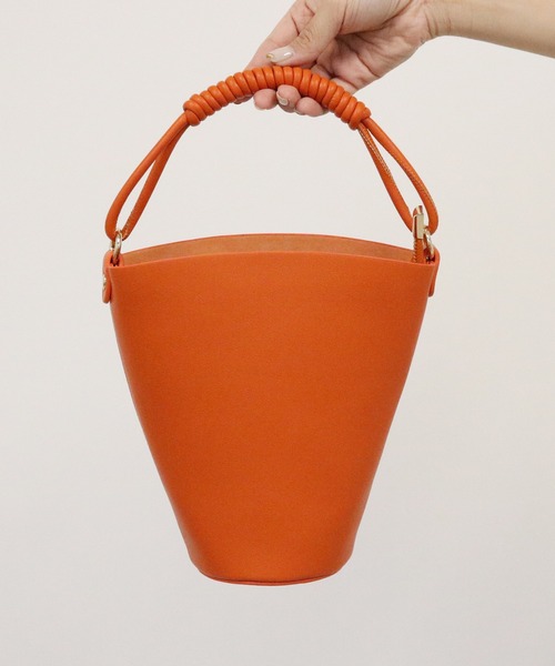 CAPRICIEUX LE'MAGE(カプリシューレマージュ)の「ミニバケツショルダーバッグ(ショルダーバッグ・レディース・ベージュ/オレンジ/シルバー・ONESIZE)」の12枚目の写真