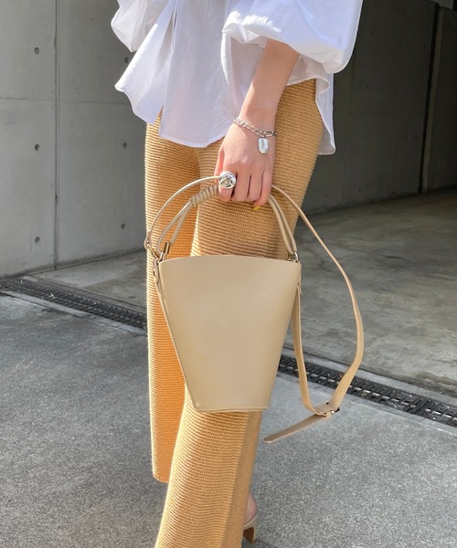 CAPRICIEUX LE'MAGE(カプリシューレマージュ)の「ミニバケツショルダーバッグ(ショルダーバッグ・レディース・ベージュ/オレンジ/シルバー・ONESIZE)」の19枚目の写真