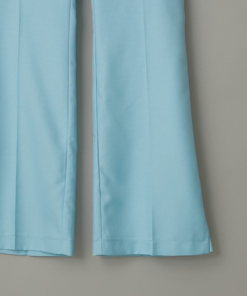 anown(アノン)の「-anown/アノン- 「セットアップ可能」蝶モチーフ刺繍 サイドスリット入りフレアパンツ(スラックス・メンズ・ブラック/ベージュ/サックスブルー/ダークパープル・S/M/L)」の8枚目の写真