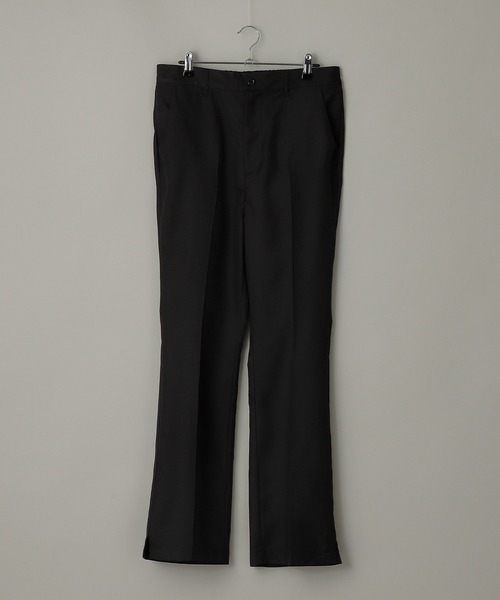 anown(アノン)の「-anown/アノン- 「セットアップ可能」蝶モチーフ刺繍 サイドスリット入りフレアパンツ(スラックス・メンズ・ブラック/ベージュ/サックスブルー/ダークパープル・S/M/L)」の19枚目の写真