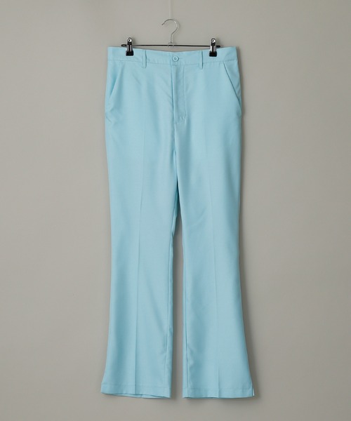 anown(アノン)の「-anown/アノン- 「セットアップ可能」蝶モチーフ刺繍 サイドスリット入りフレアパンツ(スラックス・メンズ・ブラック/ベージュ/サックスブルー/ダークパープル・S/M/L)」の21枚目の写真