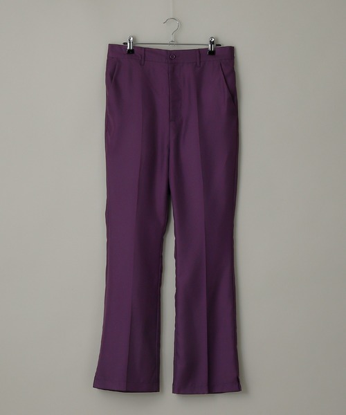 anown(アノン)の「-anown/アノン- 「セットアップ可能」蝶モチーフ刺繍 サイドスリット入りフレアパンツ(スラックス・メンズ・ブラック/ベージュ/サックスブルー/ダークパープル・S/M/L)」の22枚目の写真