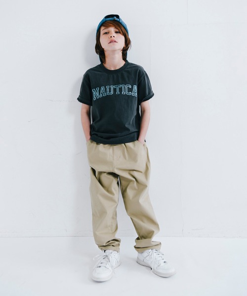 NAUTICA（ノーティカ）の「【NAUTICA/ノーティカ】ピグメントロゴTシャツ（Tシャツ/カットソー・キッズ・ベージュ/チャコールグレー/パープル・150cm/100cm/140cm/120cm/110cm/130cm）」の9枚目の写真