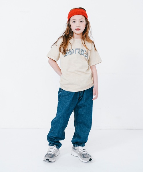NAUTICA（ノーティカ）の「【NAUTICA/ノーティカ】ピグメントロゴTシャツ（Tシャツ/カットソー・キッズ・ベージュ/チャコールグレー/パープル・150cm/100cm/140cm/120cm/110cm/130cm）」の18枚目の写真