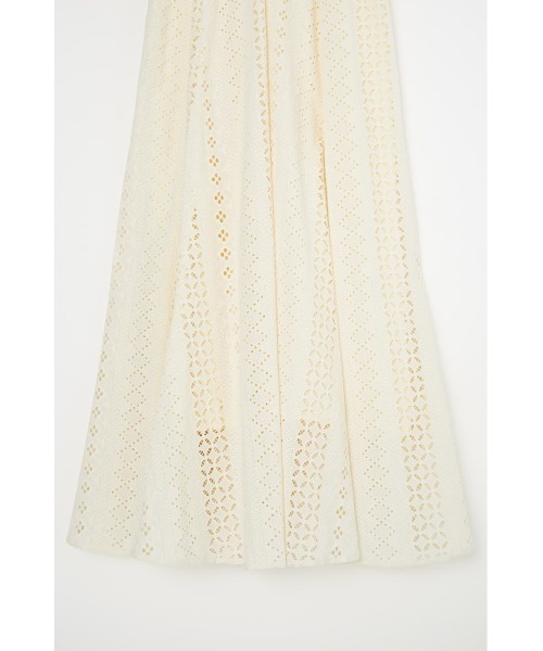 MOUSSY　コットン　ロングワンピース　レース　刺繍　マウジー MOUSSY | LACE LONG ドレス (ワンピース(ロング） ) |SHEL'TTER