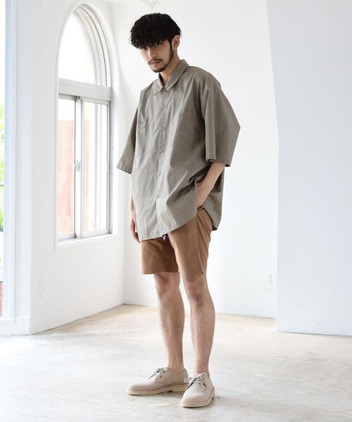 BEAMS（ビームス）の「BEAMS / ツイルチェック イージー ワークシャツ（シャツ/ブラウス・メンズ・ベージュ/その他・SMALL/MEDIUM/LARGE）」の9枚目の写真