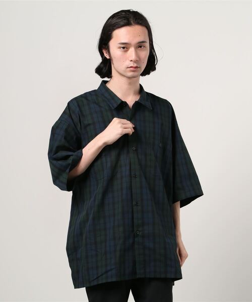 BEAMS（ビームス）の「BEAMS / ツイルチェック イージー ワークシャツ（シャツ/ブラウス・メンズ・ベージュ/その他・SMALL/MEDIUM/LARGE）」の5枚目の写真