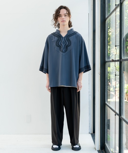 CASPER JOHN（キャスパージョン）の「Tapered wide slacks/テーパードワイドスラックス（スラックス・メンズ・ライトグレー/ブラック/モカ/チャコールグレー/ブラウン/ダークグレー/グレー/ネイビー/ホワイト/ベージュ系その他/ブラウン系その他/グレー系その他・SMALL/MEDIUM/LARGE）」の17枚目の写真