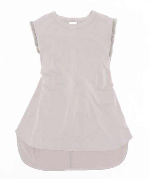 FELLINI（フェリーニ）の「ノースリーブトップス（Tシャツ/カットソー・レディース・ホワイト/ブラック/グレー・M）」の3枚目の写真