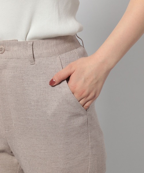 PAGEBOY（ページボーイ）の「リネンライクセットアップスラックス（スラックス・レディース・ベージュ系その他/オリーブ/ブラック・FREE）」の10枚目の写真