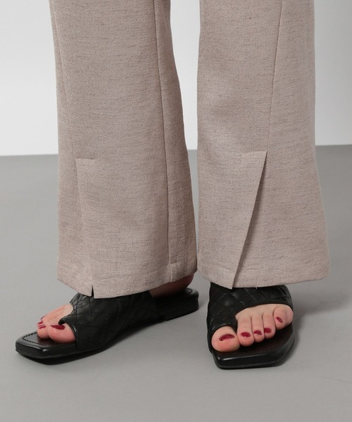 PAGEBOY（ページボーイ）の「リネンライクセットアップスラックス（スラックス・レディース・ベージュ系その他/オリーブ/ブラック・FREE）」の12枚目の写真