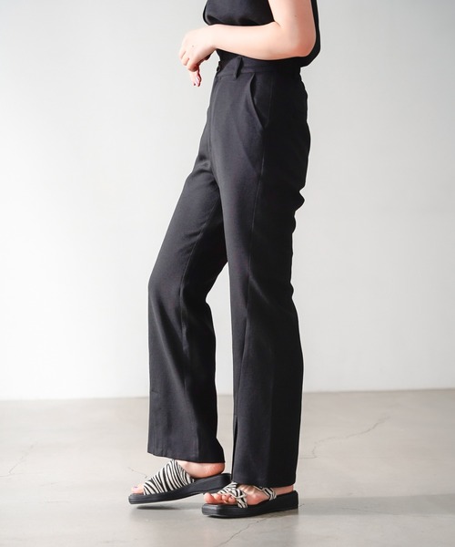 PAGEBOY（ページボーイ）の「リネンライクセットアップスラックス（スラックス・レディース・ベージュ系その他/オリーブ/ブラック・FREE）」の19枚目の写真