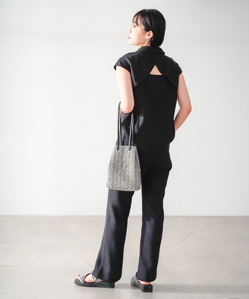 PAGEBOY（ページボーイ）の「リネンライクセットアップスラックス（スラックス・レディース・ベージュ系その他/オリーブ/ブラック・FREE）」の17枚目の写真