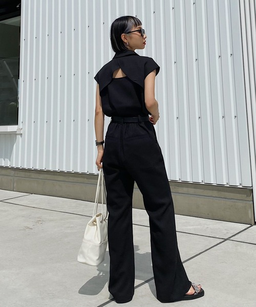 PAGEBOY（ページボーイ）の「リネンライクセットアップスラックス（スラックス・レディース・ベージュ系その他/オリーブ/ブラック・FREE）」の21枚目の写真