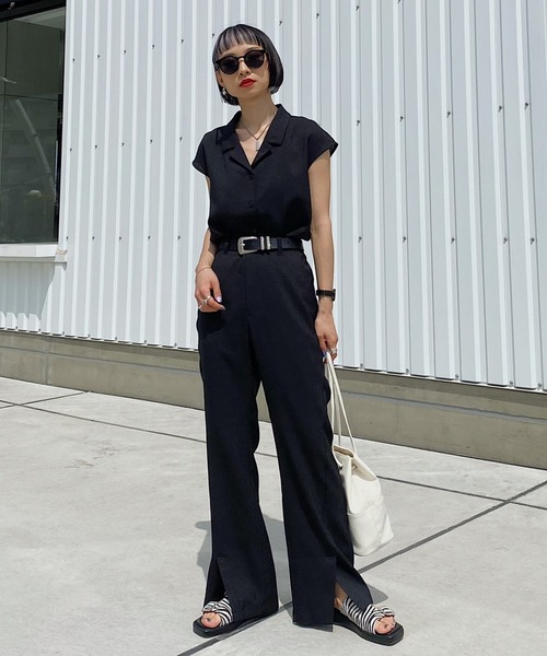 PAGEBOY（ページボーイ）の「リネンライクセットアップスラックス（スラックス・レディース・ベージュ系その他/オリーブ/ブラック・FREE）」の22枚目の写真